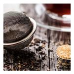 Crafty Cultures Stainless‑Steel Ball Tea Strainer with Clip – Fine‑Mesh Infuser