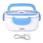 Portable 1.5 L Electric Lunch Box Food Heater – Dual Removable Stainless Steel Containers, 80 W Fast Heating, 12 V/24 V/110 V for Car, Truck, Office & Home