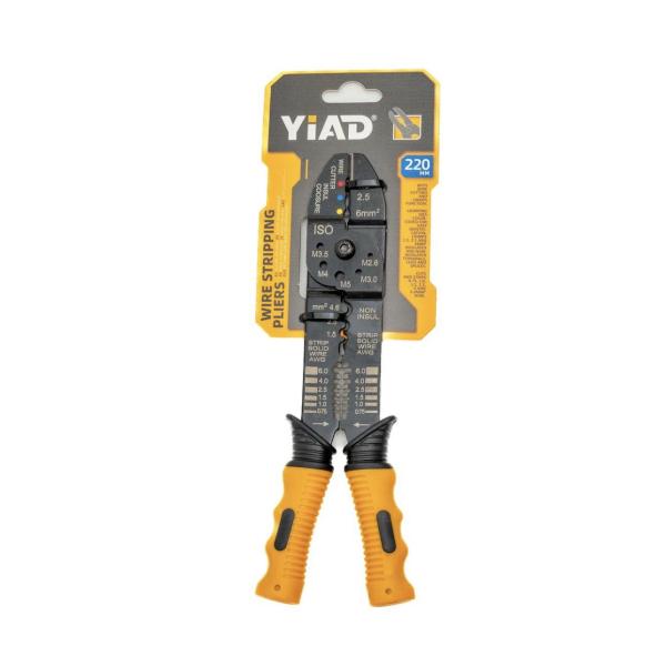 Ergonomic Wire Stripping Pliers – Adjustable 0.5‑6 mm² Insulation Stripper with Cutter