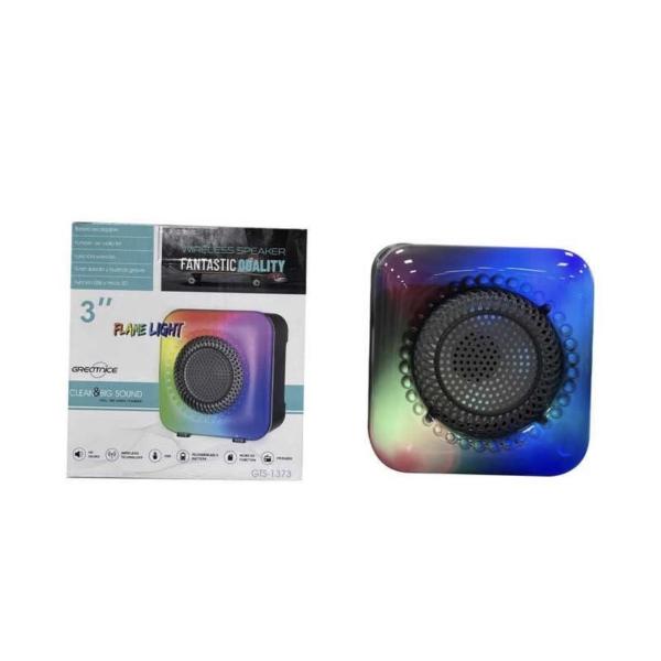 Portable Bluetooth Speaker with FM Radio, USB & LED Lights – Wireless Audio with Colorful Visuals