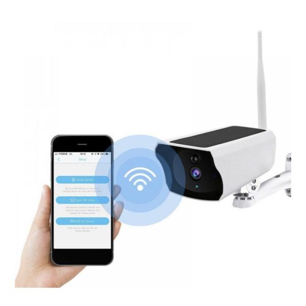 Solar IP Surveillance Camera with Remote Phone Viewing – Solar-Powered Outdoor HD Security Cam