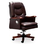 Wovin Genuine Leather Executive Office Chair with Ergonomic High-Back Design, Premium Executive Comfort & Heavy-Duty Construction - Brown