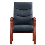 Nora Conference Chair with Ergonomic Executive Visitor Seating, Fixed Armrests & Contemporary Boardroom Design - Black