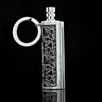 Camping Waterproof Portable Fire Starter Metal Match Stick Keychain Survival Tool Permanent Flint Match Reusable Windproof Emergency Lighter for Hiking Backpacking Outdoor Black