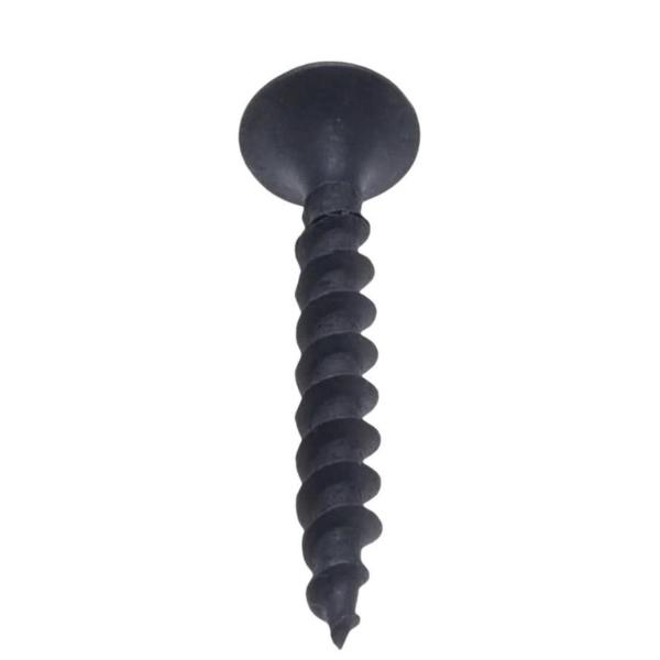Shind 3.5 × 30 mm Black Steel Bugle‑Head Wood Screws – Approx. 385‑Piece Bulk Pack
