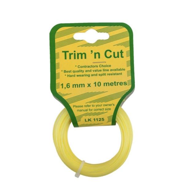 Trim N Cut Yellow 1.5 mm × 10 m Nylon Trimmer Line – 20-Pack Pre‑Looped Refill