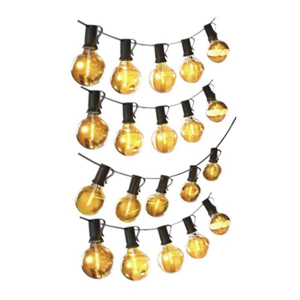 20 m Solar-Powered LED String Lights – 20 Detachable Bulbs, Small Globe Heads, Detachable Solar Panel, Multi‑Mode Lighting Belt