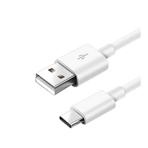2M 60W USB to Type-C Fast Charging & Data Sync Cable – White (1 Pack)