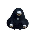 SiRCONY 3 Pin Plugtop with Solid Pins – 5 Pack (Black)