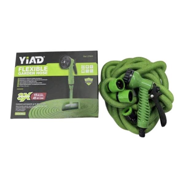Yiad Flexible Garden Hose – 50 Ft Expandable Green Hose (3× Extension)