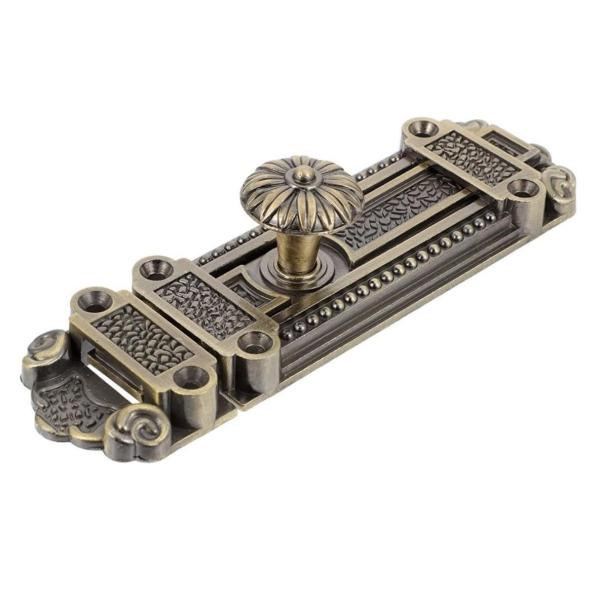 Heavy-Duty 20 cm Zinc-Alloy Vintage Sliding Lock – Decorative & Secure