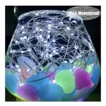 4‑Pack Ultra‑Long Solar Fairy String Lights – Outdoor LED Decor, 8 Modes, Warm White