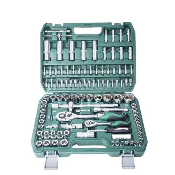 108‑Piece Socket & Mechanics Tool Set – Chrome‑Finish w/ Dual Ratchets