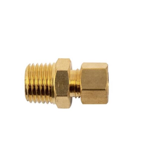 Brass Conical Straight Fitting – 6 mm Hose x 1/4″ Male BSP – Aircraft SB6804B