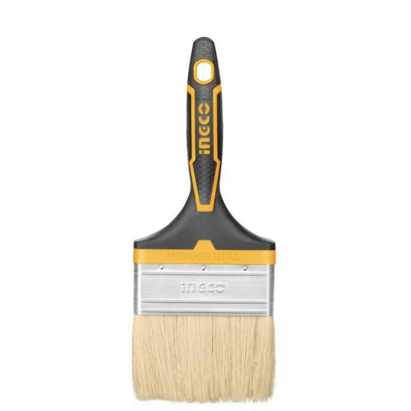INGCO 100 mm (4″) ENA Paint Brush – Premium Plastic Handle, Oil‑Based Paint