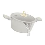 Berlinger Haus 20 cm Titan Pro Non‑Stick Coating Casserole – Sahara Collection, Tempered Glass Lid