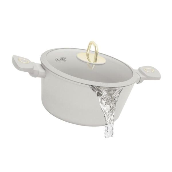 Berlinger Haus 20 cm Titan Pro Non‑Stick Coating Casserole – Sahara Collection, Tempered Glass Lid