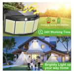 Solar Street Light – 576-LED Motion Sensor Waterproof Wall Lamp, All‑in‑One