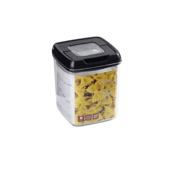 Airtight Storage Container 1.3L – Black | BPA-Free, Leak-Proof, Stackable Food Storage Solution