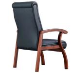 Nora Conference Chair with Ergonomic Executive Visitor Seating, Fixed Armrests & Contemporary Boardroom Design - Black