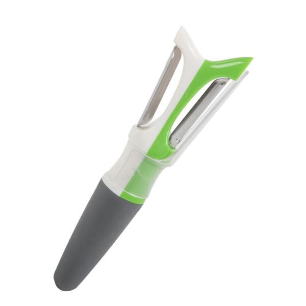 Dual Blade Vegetable & Fruit Peeler – Julienne and Straight Blade – 2-in-1 Kitchen Tool