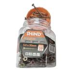 Shind 5 × 50 mm Gold Zinc Bugle‑Head Phillips Screws – 148‑Pack