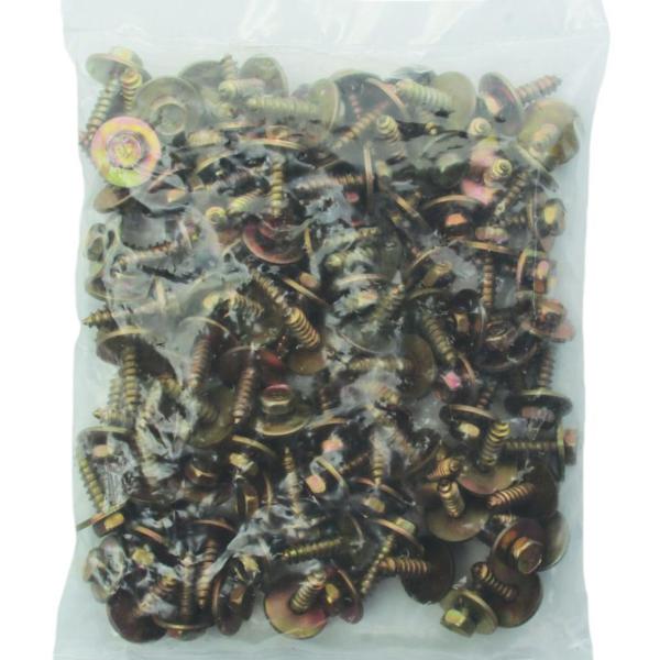 5mm Panel Screws with Integrated Washers – Pack of 100 – Durable Fasteners for Secure Panel Installations