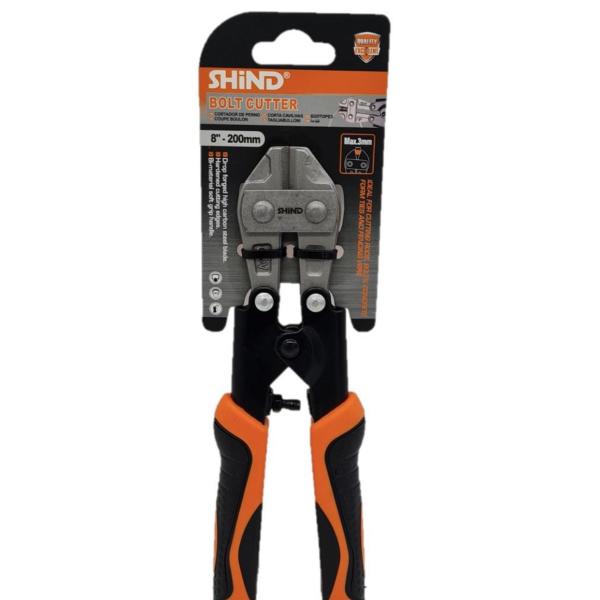 Shind 8″ (200 mm) Mini Bolt Cutter – Heavy‑Duty Alloy Steel | Ergonomic Grip