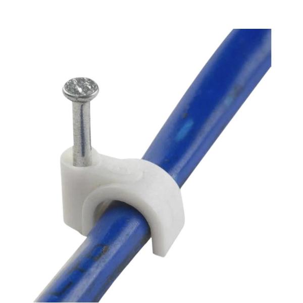 Shind White 22mm Cable for Clips – Durable PVC Electrical Cable | Pack of 58 for Home & Commercial Use