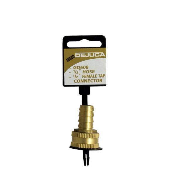 Dejuca 12 mm × 12 mm Brass Hose Tap Connector – 8‑Pack Quick‑Connect Adapter