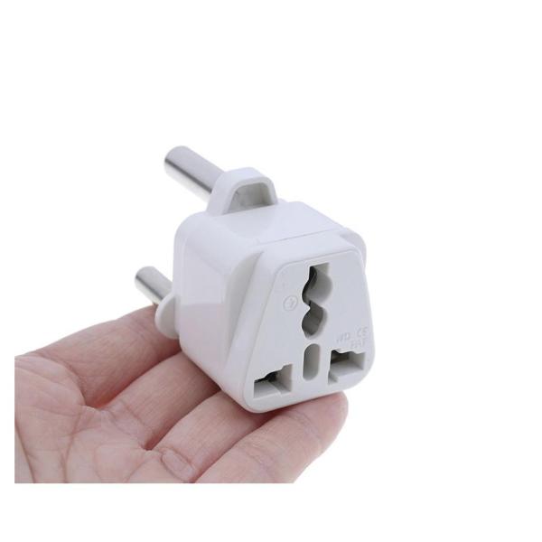 Plug Conversion Head - SA to China 3-Pin Travel Adapter - White