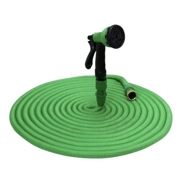 Yiad Flexible Garden Hose – 75 ft Expandable Green Hose with 3× Extension