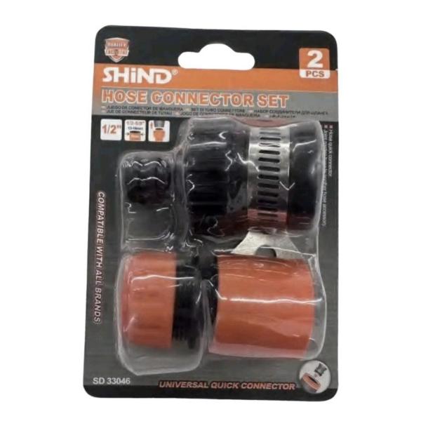 Shind 1″ Universal Snap‑Action Hose Connector – Quick‑Connect Adapter for Male Hose Fittings