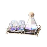 Glass Diamond Diamond‑Pattern Decanter Set – 750 ml Lead‑Free Decanter + Six Faceted Whiskey Glasses