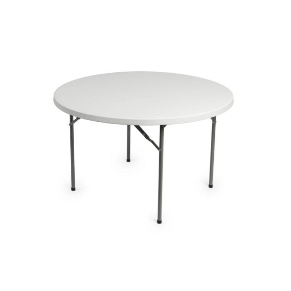 Royal Homeware 120cm Round Heavy Duty Folding Table – Durable HDPE Top with Steel Frame for Indoor & Outdoor Events