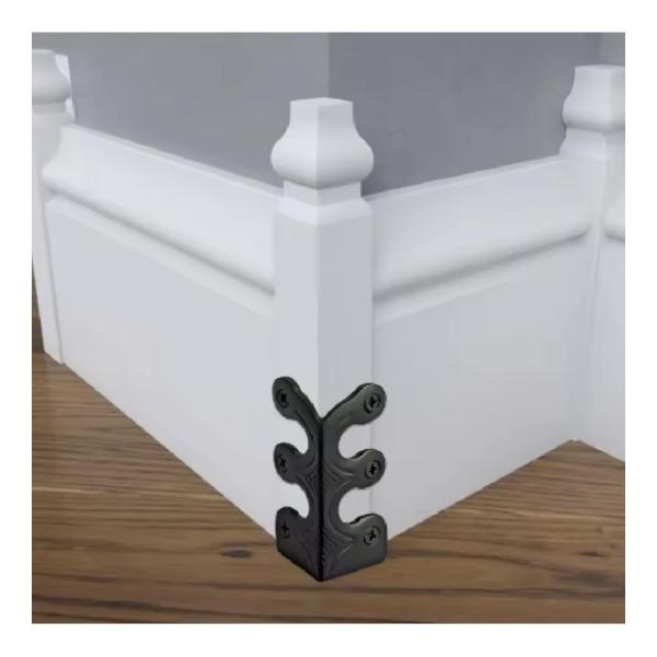 Decor Vintage Design Metal Corner Furniture Protectors – Set of 4 (5 cm), Vintage Brass Finish