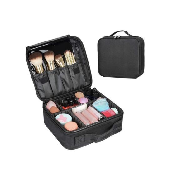 Compact Cosmetic Makeup Organizer – Portable Storage Box with TIT Keychain