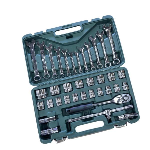 37‑Piece Mechanic Hand Tool Box Set – Chrome‑Vanadium Tools w/ Hard Case