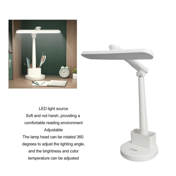 LED Table Lamp | ABS Foldable & 360° Rotating | USB Rechargeable | Eye-Caring & Dimmable