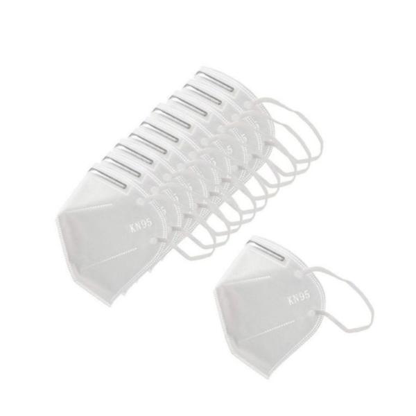 10 Pack KN95 Protective Respirator Face Masks – 5‑Layer Filtration, Adjustable Nose Clip