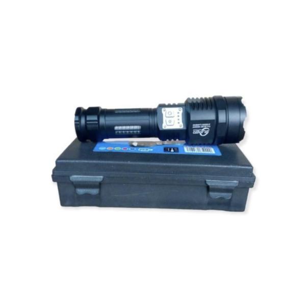 FA‑L‑52‑P360 USB Rechargeable Aluminum Alloy Flashlight & Keyholder – Zoomable IP67 Waterproof Power Bank Torch