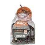 Shind 4.8 x 60mm Gold Hex Head Self-Drilling Screws – 76-Pack with Enhanced Thread Integrity for Metal & Wood Fastening