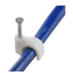 Shind White 12mm Cable for Clips – Flexible PVC Electrical Conduit | Pack of 261 Pieces for Home & Commercial Wiring