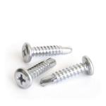 Ifasten #8 (4.2 mm) × 13 mm Tek Wafer-Head Self-Drilling Screws (100-Pack)