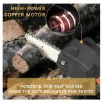 G1086 Cordless Electric Chainsaw – Twin 24 V 3000 mAh Batteries, Safe One-Hand Pruning & Lightweight Design