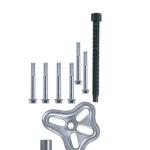 Adjustable 3‑Jaw 9‑Piece Harmonic Balancer Puller Kit – Universal Damper & Crankshaft Pulley Removal