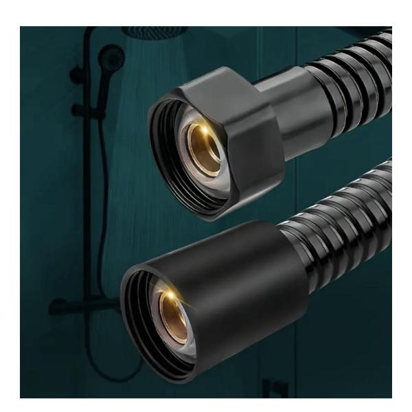 Yiad 2 Meter Flexible Shower Hose – Extra-Long, High-Pressure, Chrome-Plated with Universal Brass Fittings