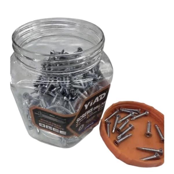 Yiad 32 mm Steel Bugle‑Head Screws – Corrosion‑Resistant, Pack of 100