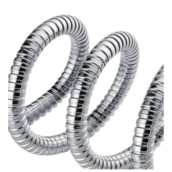 Yiad 1.5m Flexible Shower Hose with Brass Insert – Knot-Free High-Pressure Chrome Bathroom Hose