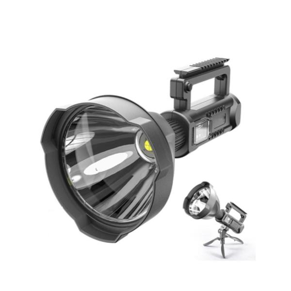 Portable Multifunctional Searchlight – USB & Solar Rechargeable LED Floodlight with Magnetic Base”